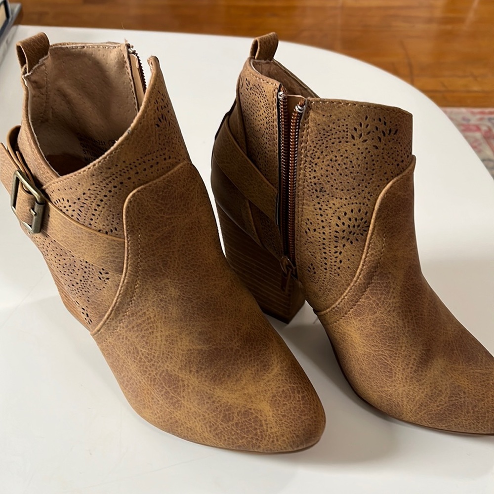 Brown booties